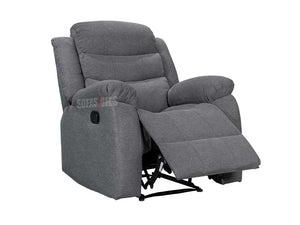 Sorrento Grey Fabric Recliner Armchair