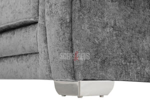 Grey Textured Fabric Corner Sofa - Kensal Sofa | Sofas & Beds Ltd.