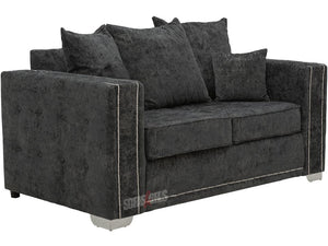 Kensington 2 Seater Dark Grey Textured Fabric Sofa