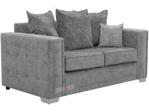 Kensington 2 Seater Grey Textured Fabric Sofa