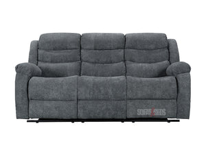 Sorrento 3+2 Dark Grey Fabric Recliner Sofa Set