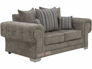 3+2 Truffle Textured Chenille Fabric Sofa from different angles - Sofa Chingford | Sofas & Beds Ltd.