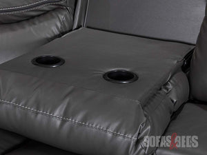 Highgate Grey Leather Recliner Corner Sofa