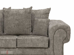 Chingford 3+2 Truffle Textured Chenille Fabric Sofa