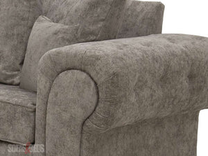 Chingford Truffle Textured Chenille Fabric Corner Sofa