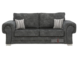 3+2 Seater Dark Grey Textured Fabric Sofa Set and its Different Angles | Sofas & Beds Ltd.