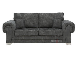3+2 Seater Dark Grey Textured Fabric Sofa Set and its Different Angles | Sofas & Beds Ltd.