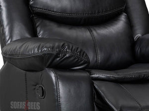 Highgate Black Leather Recliner Armchair