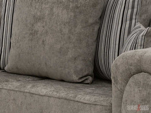 3+2 Truffle Textured Chenille Fabric Sofa from different angles - Sofa Chingford | Sofas & Beds Ltd.