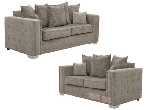 Kensington 3+2 Truffle Textured Fabric Sofa