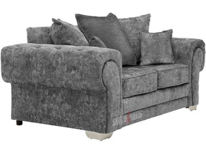 Chingford 2 Seater Grey Textured Fabric Sofa