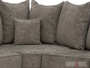Truffle Textured Fabric Corner Sofa with Standard Pillows - Kensington Corner Sofa | Sofas & Beds Ltd.