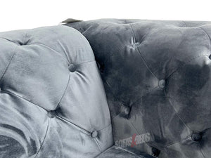 3+2 Seater Grey Velvet Sofa - Kennington Sofa | Sofas & Beds Ltd.