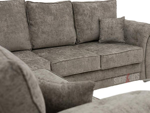 Fullback Truffle Fabric Corner Sofa - Sofa Kensal | Sofas & Beds Ltd.