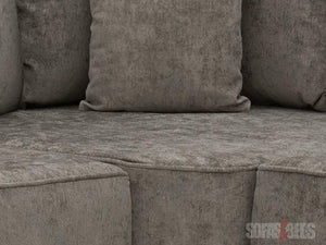 Truffle Textured Fabric Corner Sofa with Standard Pillows - Kensington Corner Sofa | Sofas & Beds Ltd.