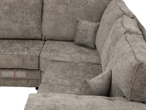 Fullback Truffle Fabric Corner Sofa - Sofa Kensal | Sofas & Beds Ltd.