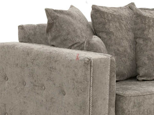 Kensington 3 Seater Truffle Textured Fabric Sofa