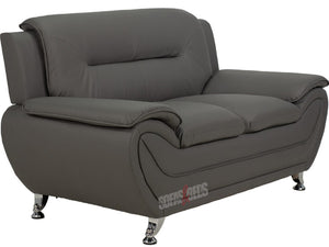 Millbank 2 Seater Grey Leather Sofa